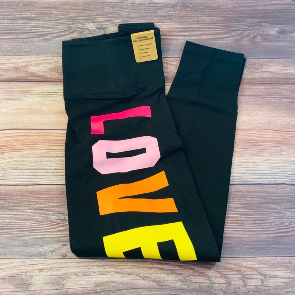 VS PINK High Waist Full Length Cotton Leggings Medium - Picture 4 of 8